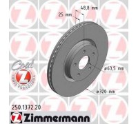 Тормозной диск ZIMMERMANN 250.1372.20 250137220 ZIMMERMANN - купить в магазине запчастей по Украине