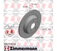 Тормозной диск ZIMMERMANN 250.1376.20 250137620 ZIMMERMANN - купить в магазине запчастей по Украине