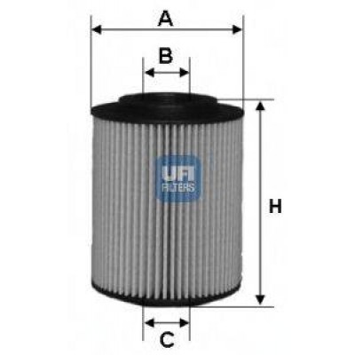 Масляный фильтр 2502700 UFI - купить в магазине запчастей по Украине