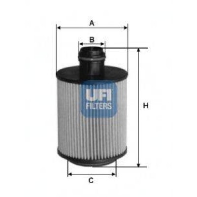 Масляный фильтр 2509300 UFI - купить в магазине запчастей по Украине