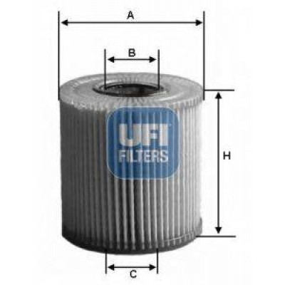 Масляный фильтр 2515300 UFI - купить в магазине запчастей по Украине