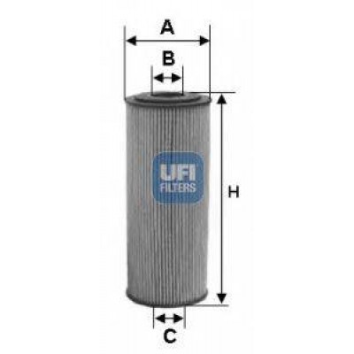 Масляный фильтр 2515500 UFI - купити в магазині запчастин по Україні