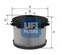 Топливный фильтр UFI 26.688.00 2668800 UFI - купить в магазине запчастей по Украине