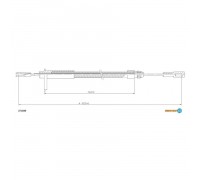 Трос, стояночная тормозная система ADRIAUTO 27.0220 270220 ADRIAUTO - купить в магазине запчастей по Украине
