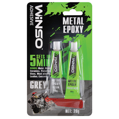 Епоксидний клей Metal Epoxy двокомпонентний 20g 300300 WINSO - купити в магазині запчастин по Україні