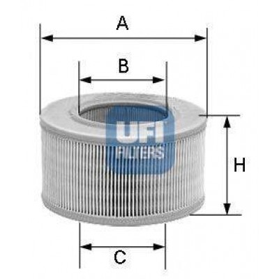 Воздушный фильтр 3003801 UFI - купить в магазине запчастей по Украине