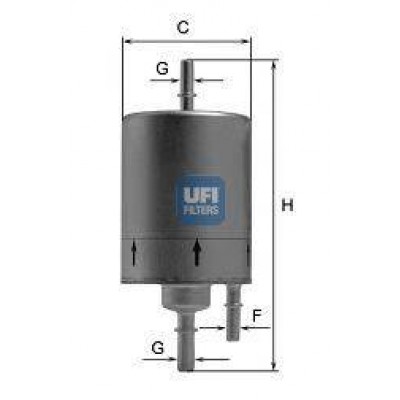 Топливный фильтр 3183100 UFI - купить в магазине запчастей по Украине