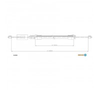 Трос, стояночная тормозная система ADRIAUTO 35.0240 350240 ADRIAUTO - купити в магазині запчастин по Україні