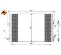Конденсатор, кондиционер NRF 35543 35543 NRF - купить в магазине запчастей по Украине