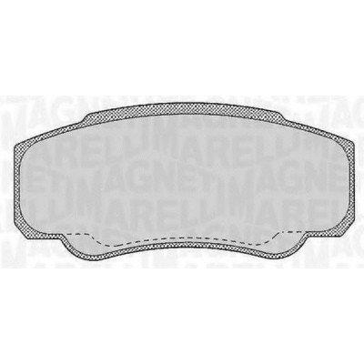 Комплект тормозных колодок, дисковый тормоз 363916060188 MAGNETI MARELLI - купити в магазині запчастин по Україні