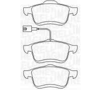 Комплект тормозных колодок, дисковый тормоз MAGNETI MARELLI 363916060288 363916060288 MAGNETI MARELLI - купить в магазине запчастей по Украине