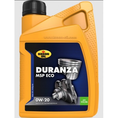 Олива DURANZA MSP ECO 0W-20 1л (C5/C6) 37125 KROON OIL - купити в магазині запчастин по Україні