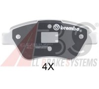 Комплект тормозных колодок, дисковый тормоз A.B.S. 37280S 37280S A.B.S. - купить в магазине запчастей по Украине