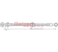 Тормозной шланг METZGER 4110670 4110670 METZGER - купить в магазине запчастей по Украине