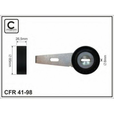 Натяжитель ремня, клиновой зубча 4198 CAFFARO - купить в магазине запчастей по Украине