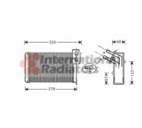 Теплообменник, отопление салона VAN WEZEL 43006099 43006099 VAN WEZEL - купить в магазине запчастей по Украине