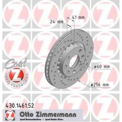 Тормозной диск 430146152 ZIMMERMANN - купить в магазине запчастей по Украине