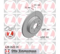 Тормозной диск ZIMMERMANN 430.2622.20 430262220 ZIMMERMANN - купить в магазине запчастей по Украине