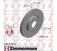 Тормозной диск ZIMMERMANN 430.2623.52 430262352 ZIMMERMANN - купить в магазине запчастей по Украине