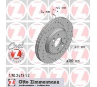 Тормозной диск ZIMMERMANN 470.2412.52 470241252 ZIMMERMANN - купить в магазине запчастей по Украине