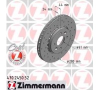 Тормозной диск ZIMMERMANN 470.2450.52 470245052 ZIMMERMANN - купить в магазине запчастей по Украине