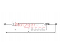 Трос, стояночная тормозная система METZGER 491.1 4911 METZGER - купить в магазине запчастей по Украине