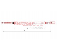 Трос, стояночная тормозная система METZGER 491.4 4914 METZGER - купить в магазине запчастей по Украине