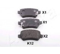 Комплект тормозных колодок, дисковый тормоз ASHIKA 51-0K-K12 510KK12 ASHIKA - купить в магазине запчастей по Украине