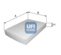 Фильтр, воздух во внутренном пространстве UFI 53.191.00 5319100 UFI - купить в магазине запчастей по Украине