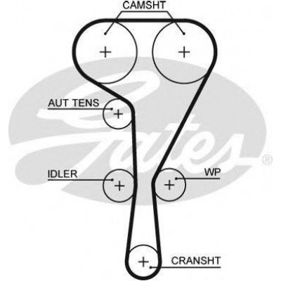 Ремень ГРМ 5550XS GATES - купить в магазине запчастей по Украине