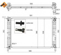 Радиатор, охлаждение двигателя NRF 58276 58276 NRF - купить в магазине запчастей по Украине