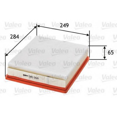 Воздушный фильтр 585058 VALEO - купить в магазине запчастей по Украине