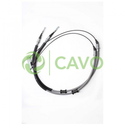 OPEL Трос ручного тормоза Omega 88- (2x1550/845mm) 5902682 CAVO - купити в магазині запчастин по Україні