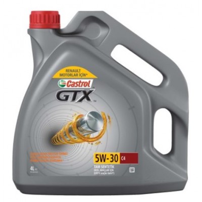 Олива моторна GTX 5W-30 C4 4л 5W30GTXC44L CASTROL - купити в магазині запчастин по Україні