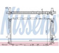 Радиатор, охлаждение двигателя NISSENS 60476 60476 NISSENS - купить в магазине запчастей по Украине
