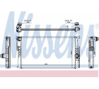 Радиатор, охлаждение двигателя NISSENS 60814 60814 NISSENS - купить в магазине запчастей по Украине