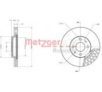 Тормозной диск METZGER 6110216 6110216 METZGER - купить в магазине запчастей по Украине