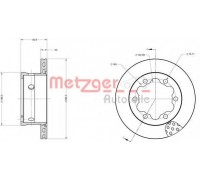 Тормозной диск METZGER 6110472 6110472 METZGER - купить в магазине запчастей по Украине
