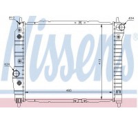 Радиатор, охлаждение двигателя NISSENS 61635 61635 NISSENS - купить в магазине запчастей по Украине