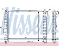 Радиатор, охлаждение двигателя NISSENS 61636 61636 NISSENS - купить в магазине запчастей по Украине