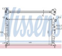 Радиатор, охлаждение двигателя NISSENS 630121 630121 NISSENS - купить в магазине запчастей по Украине