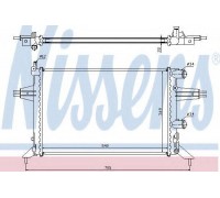 Радиатор, охлаждение двигателя NISSENS 63016 63016 NISSENS - купить в магазине запчастей по Украине
