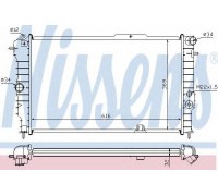 Радиатор, охлаждение двигателя NISSENS 630631 630631 NISSENS - купити в магазині запчастин по Україні