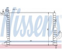 Радиатор, охлаждение двигателя NISSENS 63082 63082 NISSENS - купить в магазине запчастей по Украине