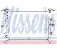 Радиатор, охлаждение двигателя NISSENS 63091 63091 NISSENS - купить в магазине запчастей по Украине