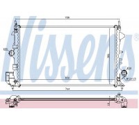 Радиатор, охлаждение двигателя NISSENS 63123 63123 NISSENS - купить в магазине запчастей по Украине
