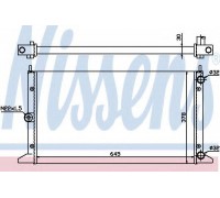 Радиатор, охлаждение двигателя NISSENS 63991 63991 NISSENS - купить в магазине запчастей по Украине