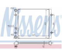 Радиатор, охлаждение двигателя NISSENS 641011 641011 NISSENS - купить в магазине запчастей по Украине