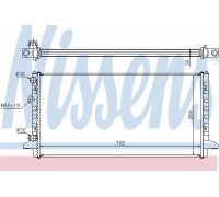Радиатор, охлаждение двигателя NISSENS 65256 65256 NISSENS - купить в магазине запчастей по Украине