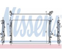 Радиатор, охлаждение двигателя NISSENS 66861 66861 NISSENS - купить в магазине запчастей по Украине